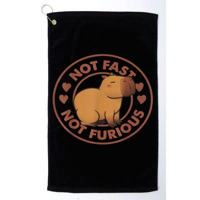 Not Fast Not Furious Capybara Golf Towel