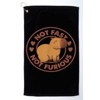 Not Fast Not Furious Capybara Golf Towel