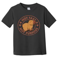 Not Fast Not Furious Capybara Toddler T-Shirt
