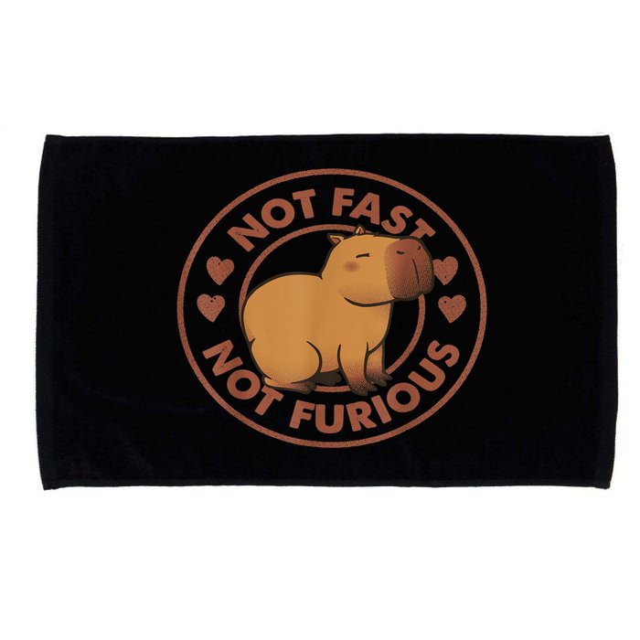 Not Fast Not Furious Capybara Microfiber Hand Towel