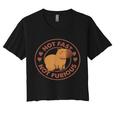 Not Fast Not Furious Capybara Crop Top