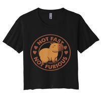 Not Fast Not Furious Capybara Crop Top