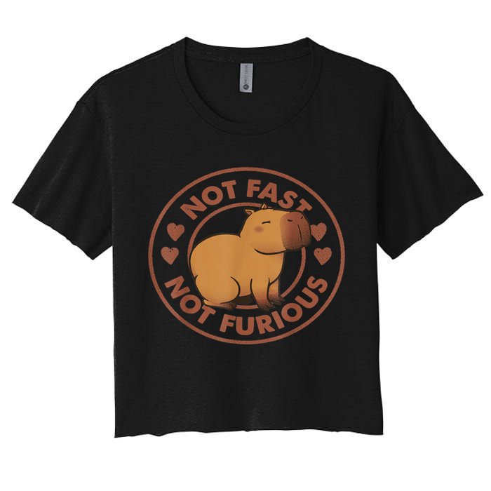 Not Fast Not Furious Capybara Crop Top