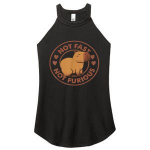 Not Fast Not Furious Capybara Women’s Perfect Tri Rocker Tank