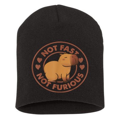 Not Fast Not Furious Capybara Short Acrylic Beanie