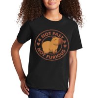 Not Fast Not Furious Capybara Kids T-Shirt