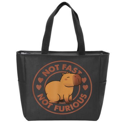 Not Fast Not Furious Capybara Zip Tote Bag