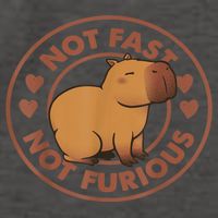 Not Fast Not Furious Capybara Vector Backpack