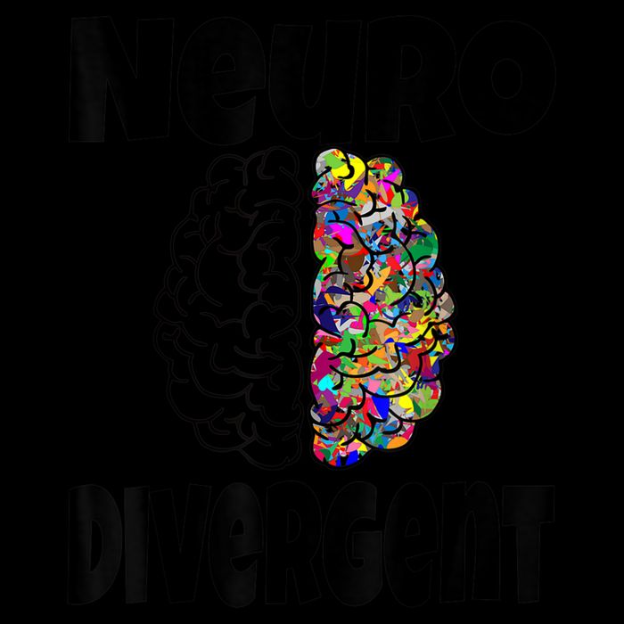 Neurodivergent Funny Neurodiversity Brain Design Autism ADHD Impact Tech Backpack