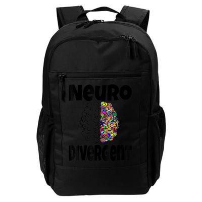 Neurodivergent Funny Neurodiversity Brain Design Autism ADHD Backpack