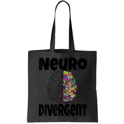 Neurodivergent Funny Neurodiversity Brain Design Autism ADHD Bag