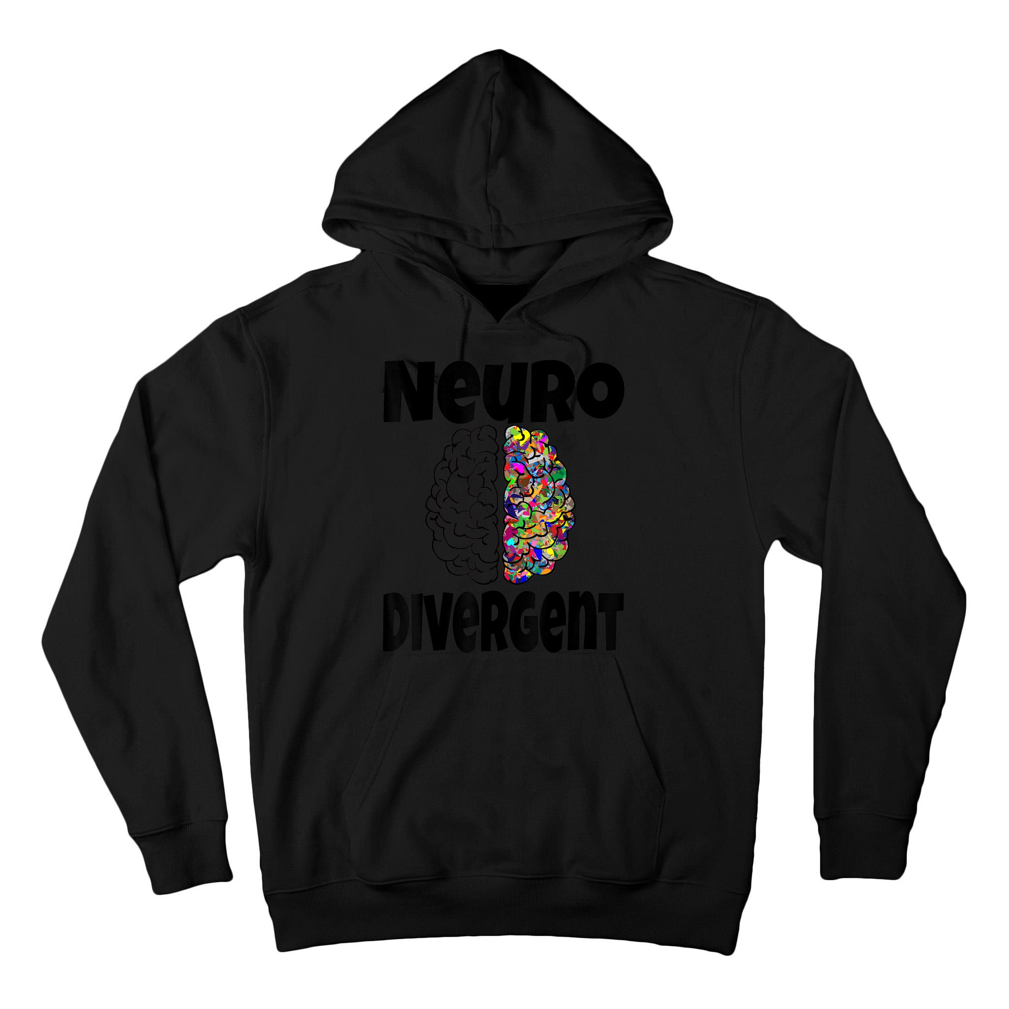Neurodivergent Funny Neurodiversity Brain Design Autism ADHD Tall Hoodie