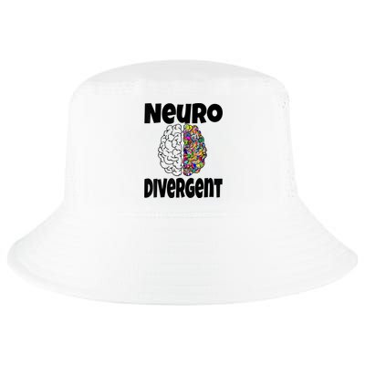 Neurodivergent Funny Neurodiversity Brain Design Autism ADHD Cool Comfort Performance Bucket Hat