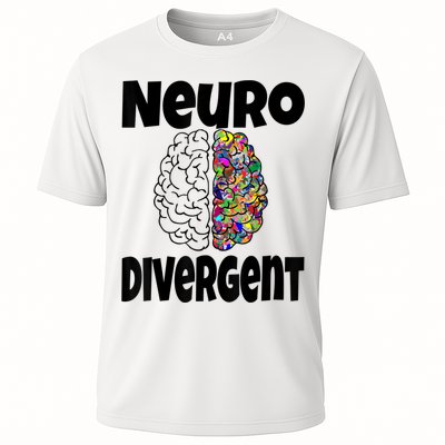 Neurodivergent Funny Neurodiversity Brain Design Autism ADHD Performance Shirt
