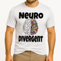 Neurodivergent Funny Neurodiversity Brain Design Autism ADHD Cooling Performance Crew T-Shirt