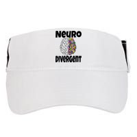 Neurodivergent Funny Neurodiversity Brain Design Autism ADHD Adult Drive Performance Visor