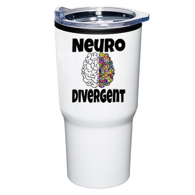 Neurodivergent Funny Neurodiversity Brain Design Autism ADHD Tumbler