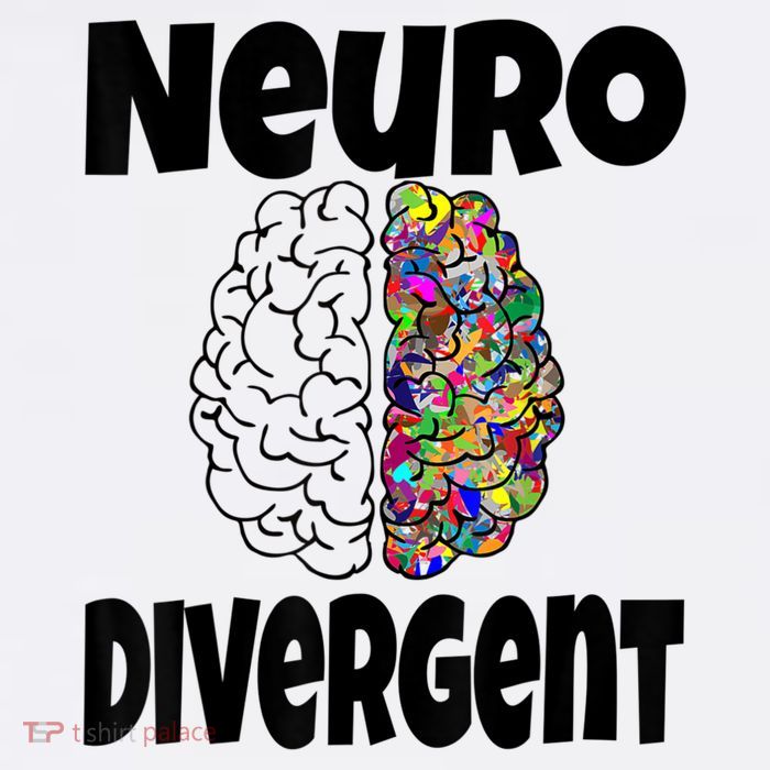 Neurodivergent Funny Neurodiversity Brain Design Autism ADHD Cooling Performance Long Sleeve Crew