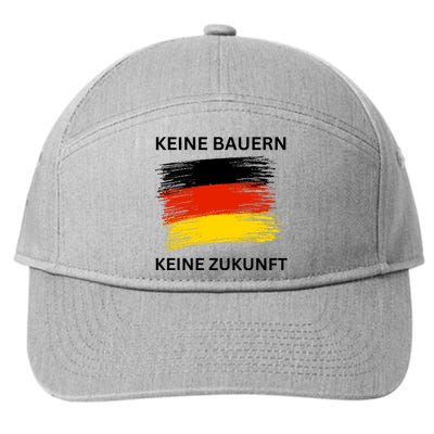 No Farmers No Future German Protest 7-Panel Snapback Hat