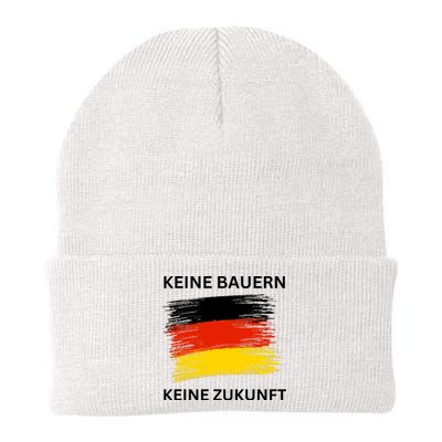 No Farmers No Future German Protest Knit Cap Winter Beanie