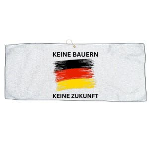 No Farmers No Future German Protest Large Microfiber Waffle Golf Towel