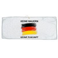 No Farmers No Future German Protest Large Microfiber Waffle Golf Towel