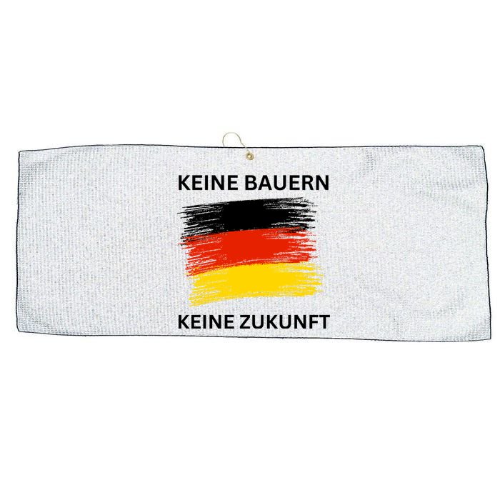 No Farmers No Future German Protest Large Microfiber Waffle Golf Towel