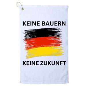 No Farmers No Future German Protest Platinum Collection Golf Towel