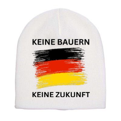 No Farmers No Future German Protest Short Acrylic Beanie