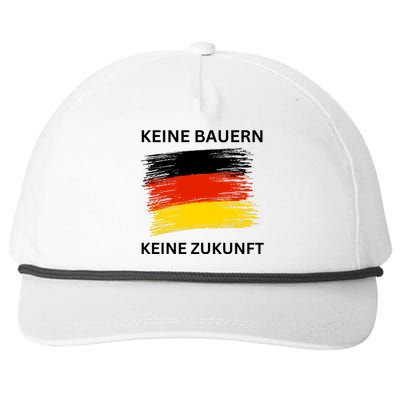 No Farmers No Future German Protest Snapback Five-Panel Rope Hat