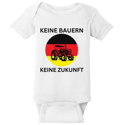 No Farmers No Future German Protest Baby Bodysuit