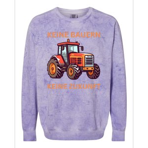 No Farmers No Future German Protest Colorblast Crewneck Sweatshirt