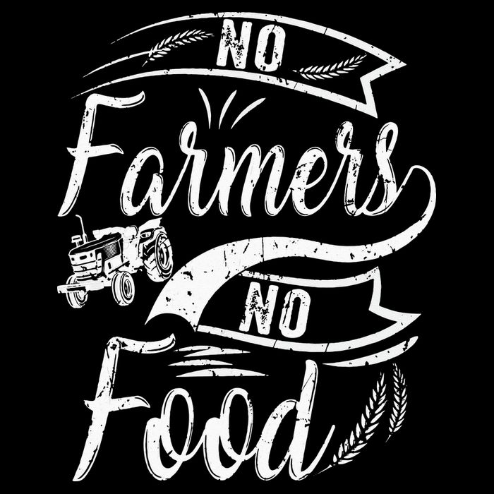 No Farmers No Food Barnyard Harvest Farming Barn Cattle 16 in Basic Backpack