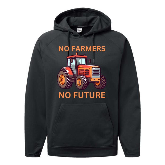 No Farmers No Future German Protest Performance Fleece Hoodie