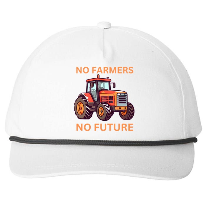 No Farmers No Future German Protest Snapback Five-Panel Rope Hat