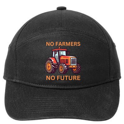 No Farmers No Future German Protest 7-Panel Snapback Hat