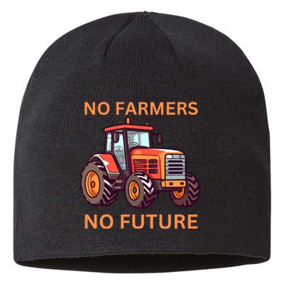 No Farmers No Future German Protest Sustainable Beanie