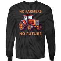 No Farmers No Future German Protest Tie-Dye Long Sleeve Shirt