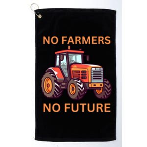 No Farmers No Future German Protest Platinum Collection Golf Towel