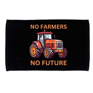 No Farmers No Future German Protest Microfiber Hand Towel