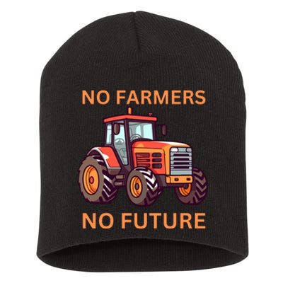 No Farmers No Future German Protest Short Acrylic Beanie