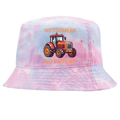 No Farmers No Future German Protest Tie-Dyed Bucket Hat