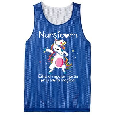 Nursicorn Funny Nurse Dabbing Unicorn Nursing Gift Mesh Reversible Basketball Jersey Tank