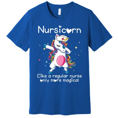 Nursicorn Funny Nurse Dabbing Unicorn Nursing Gift Premium T-Shirt