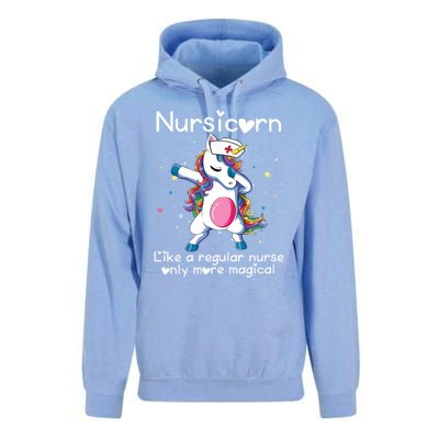 Nursicorn Funny Nurse Dabbing Unicorn Nursing Gift Unisex Surf Hoodie