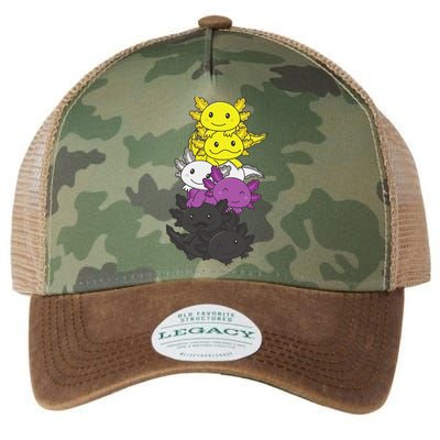 Nonbinary Flag Non Binary Pride LGBTQ Axolotl  Legacy Tie Dye Trucker Hat