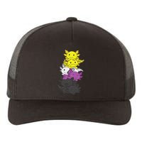 Nonbinary Flag Non Binary Pride LGBTQ Axolotl  Yupoong Adult 5-Panel Trucker Hat