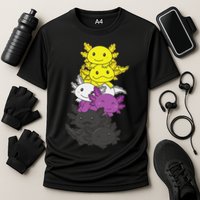 Nonbinary Flag Non Binary Pride LGBTQ Axolotl  Performance Shirt