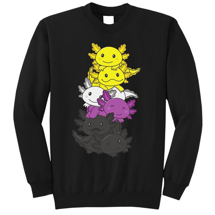 Nonbinary Flag Non Binary Pride LGBTQ Axolotl  Sweatshirt