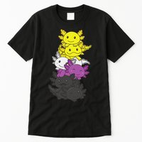 Nonbinary Flag Non Binary Pride LGBTQ Axolotl  Tall T-Shirt